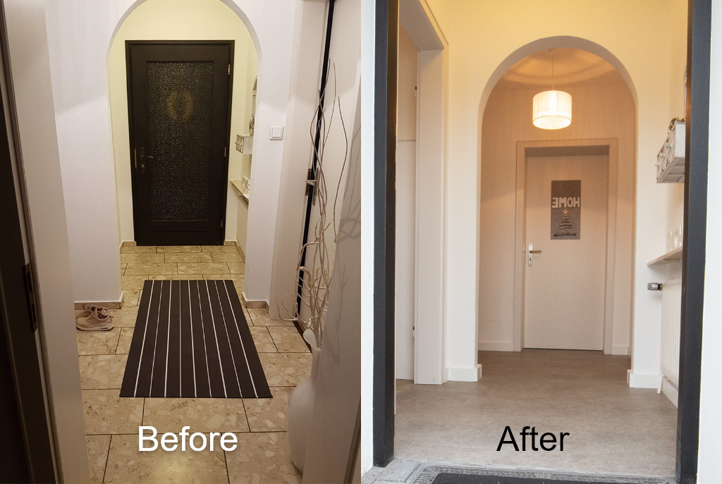 The tiles were actually laid long for the life of the house. Technically, the old tiles can be left for another 20 years. But they no longer fit the living situation.