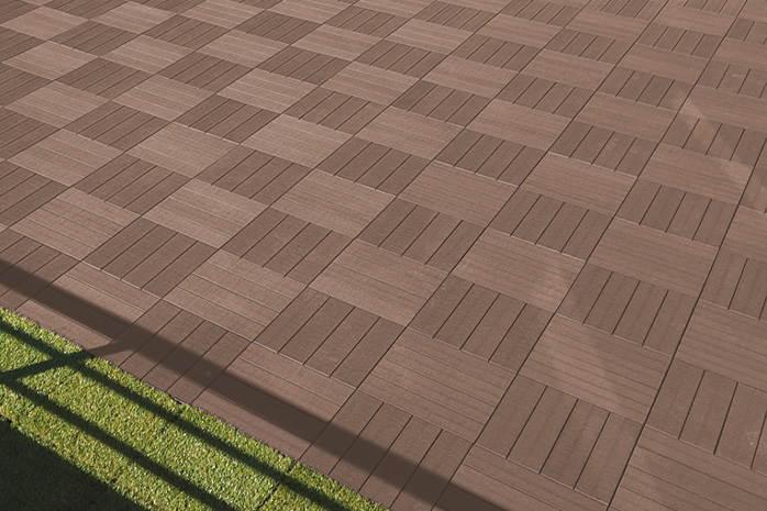 WPC click tiles are easy to install and easy to remove - ideal for rental properties