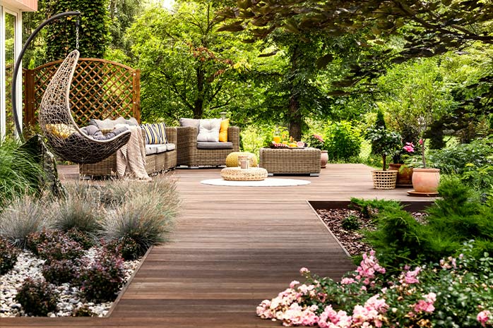 No terrace should be without relaxation areas
