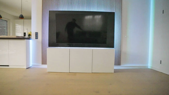 DIY TV Wall – Guide with Acoustic Panels 3